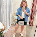 Crossbody Messanger Bag | Grey