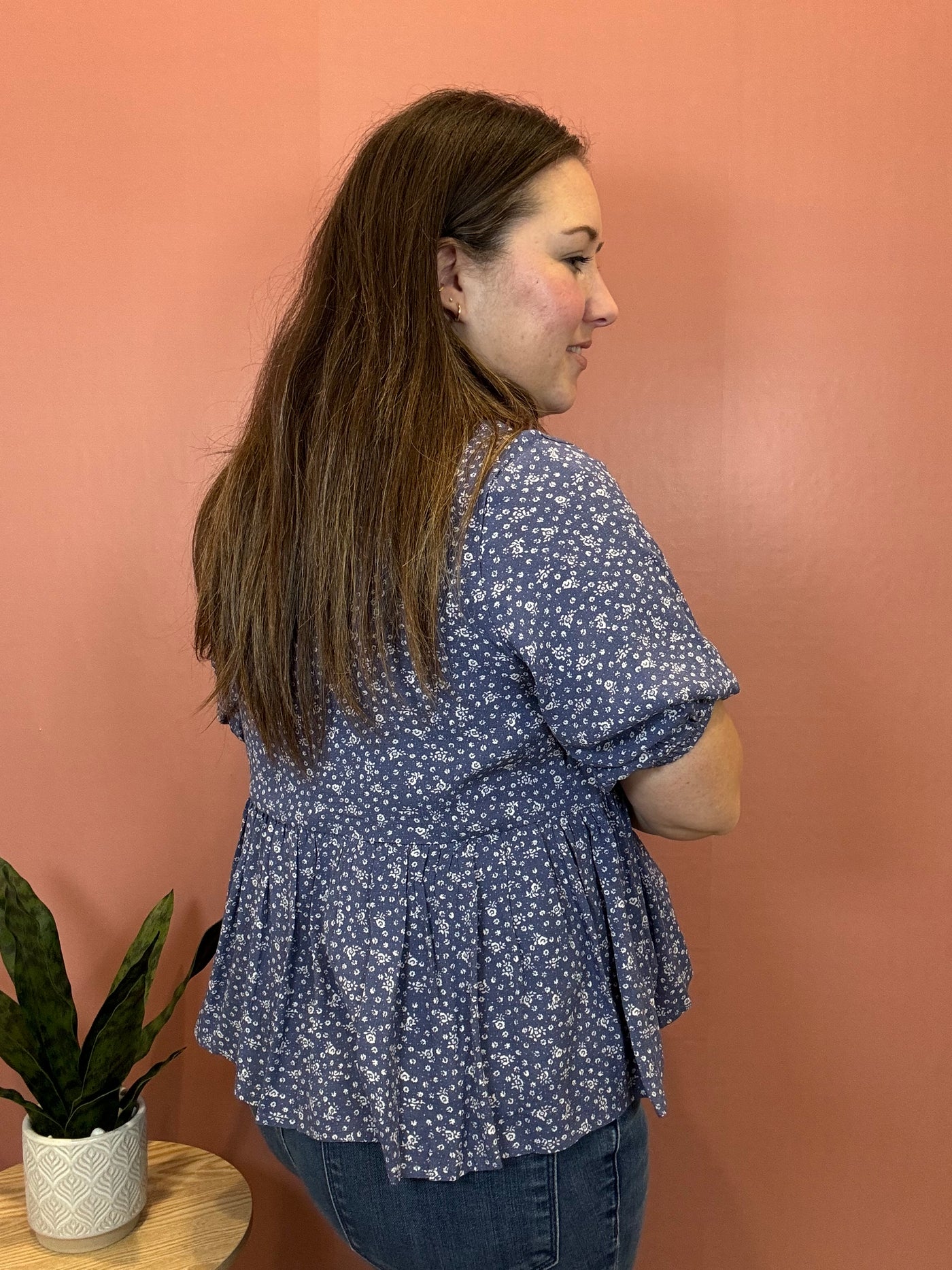 Lola Floral Bow Tie Top
