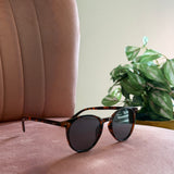 Round Frame Sunglasses | Tortoise Brown