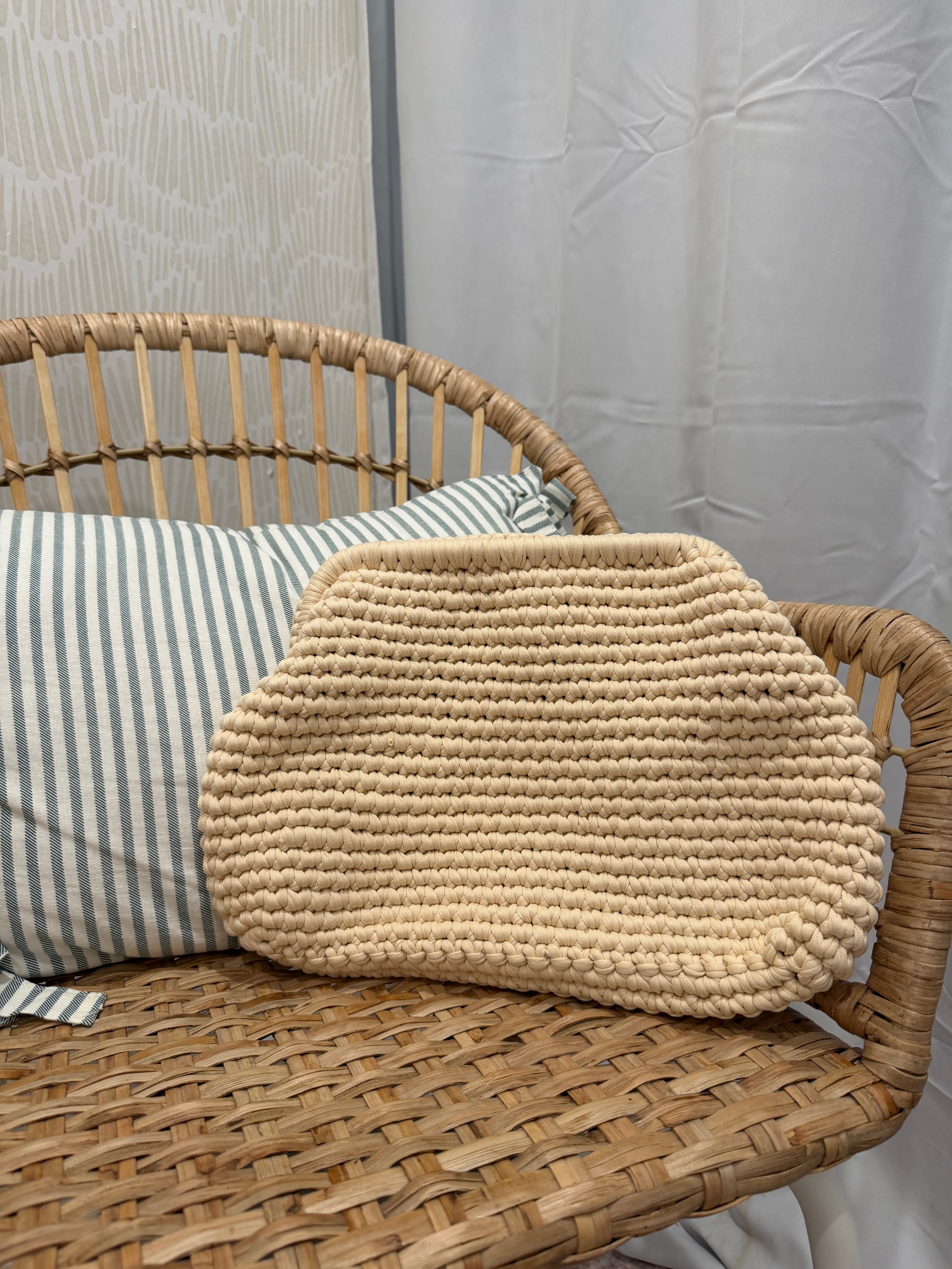 Braided Weave Handbag | Ivory