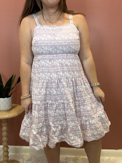 Letty Floral Square Neck Dress