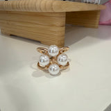 Scarf Holder Slider Ring | Small Pearls