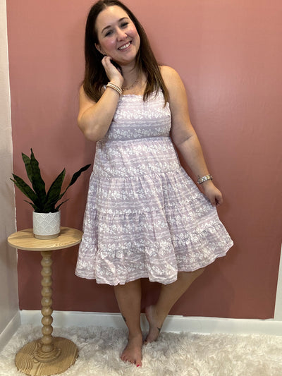 Letty Floral Square Neck Dress
