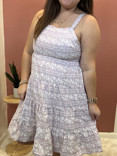 Letty Floral Square Neck Dress