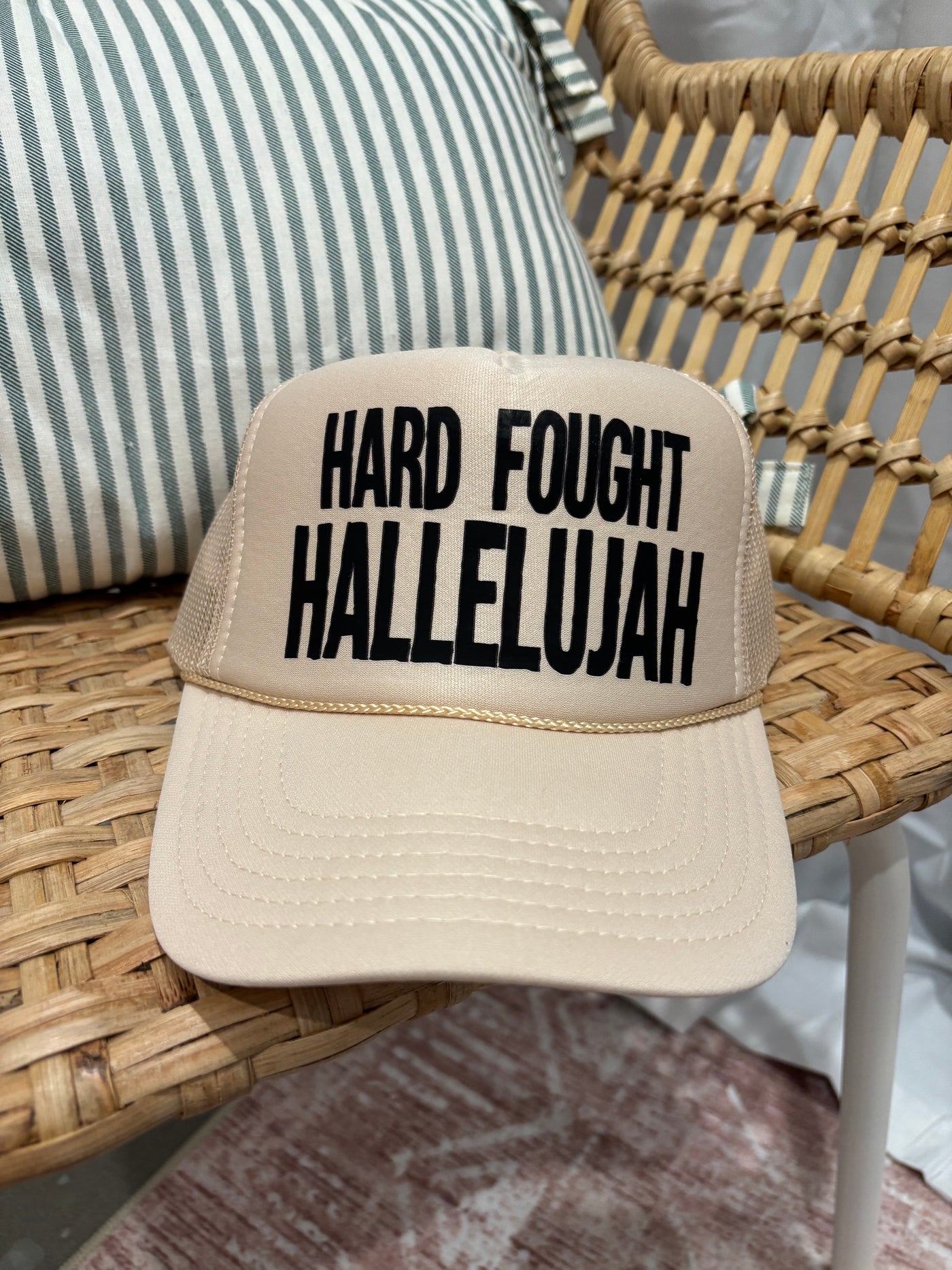 Hard Fought Hallelujah Trucker Hat