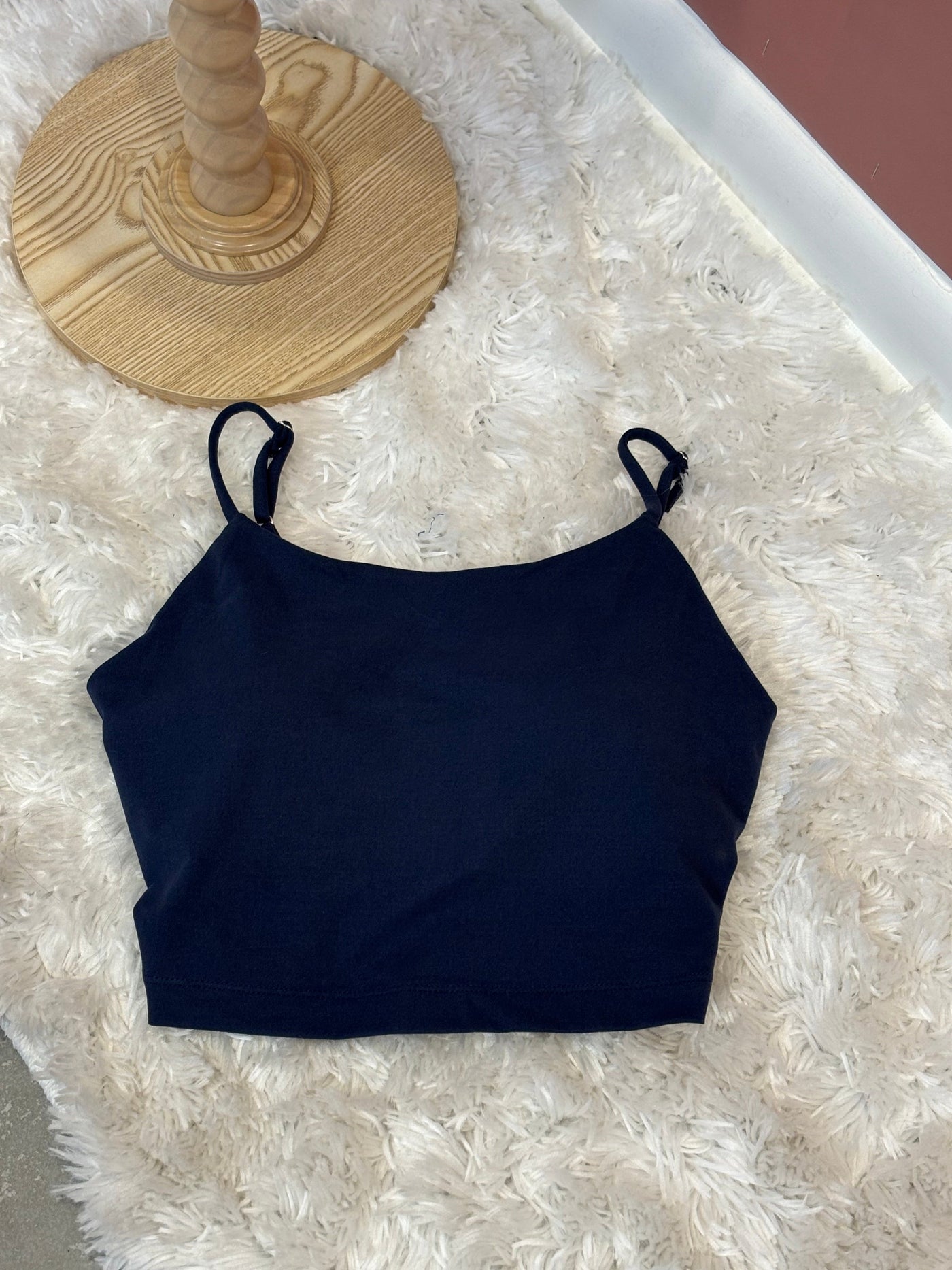 Cropped Cami Top | Navy