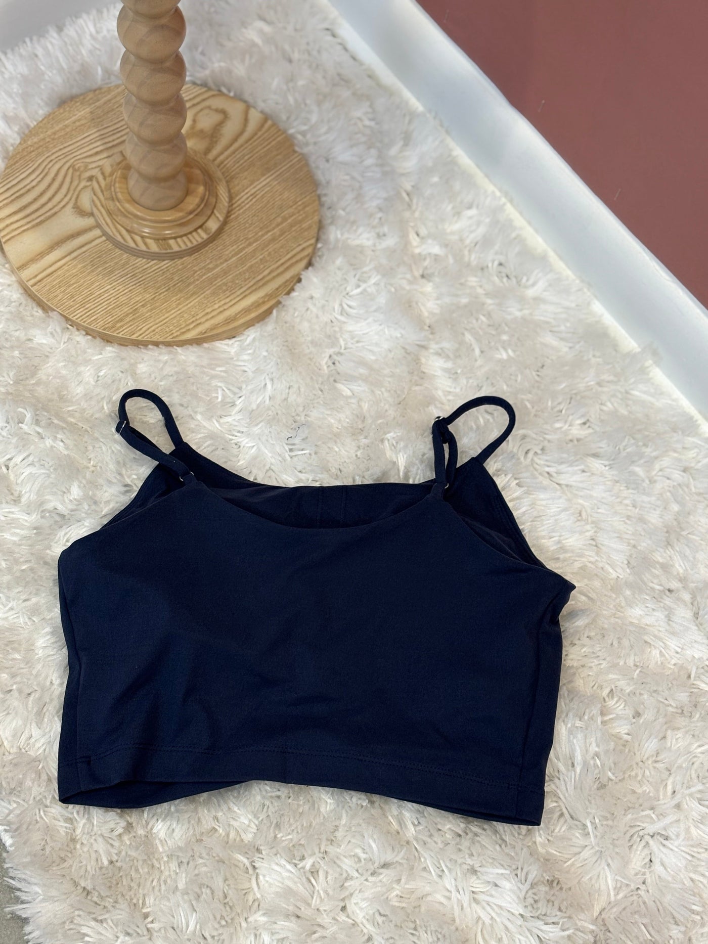 Cropped Cami Top | Navy