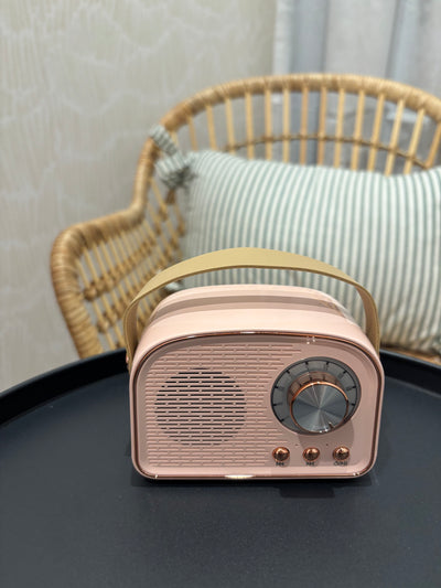 Retro Bluetooth Speaker | Pink