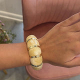 Color-Block Acrylic Bracelet | Cream