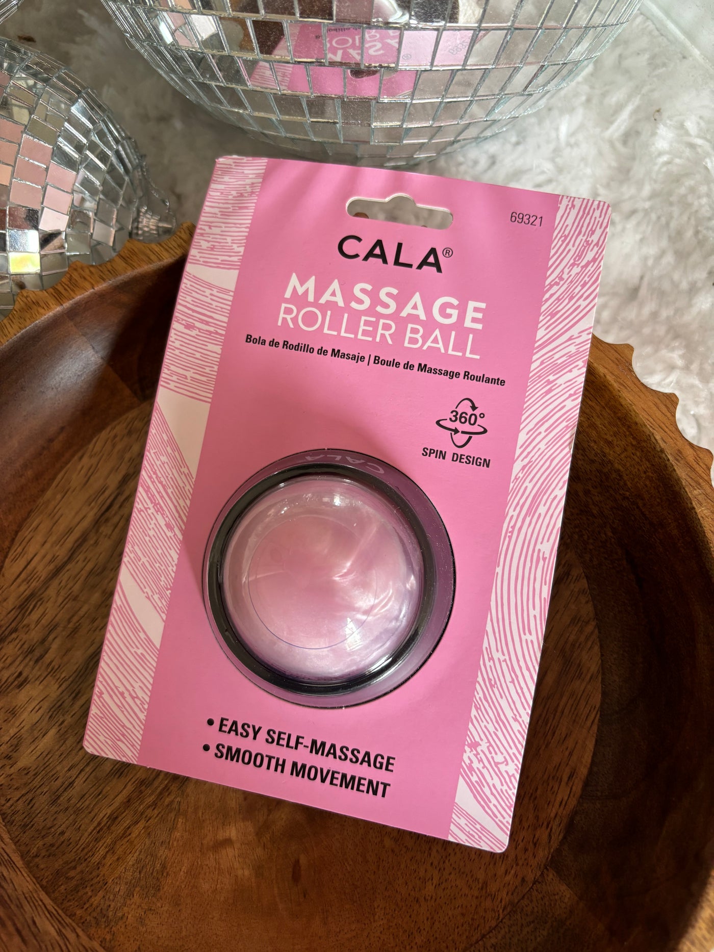 Pink massage roller ball