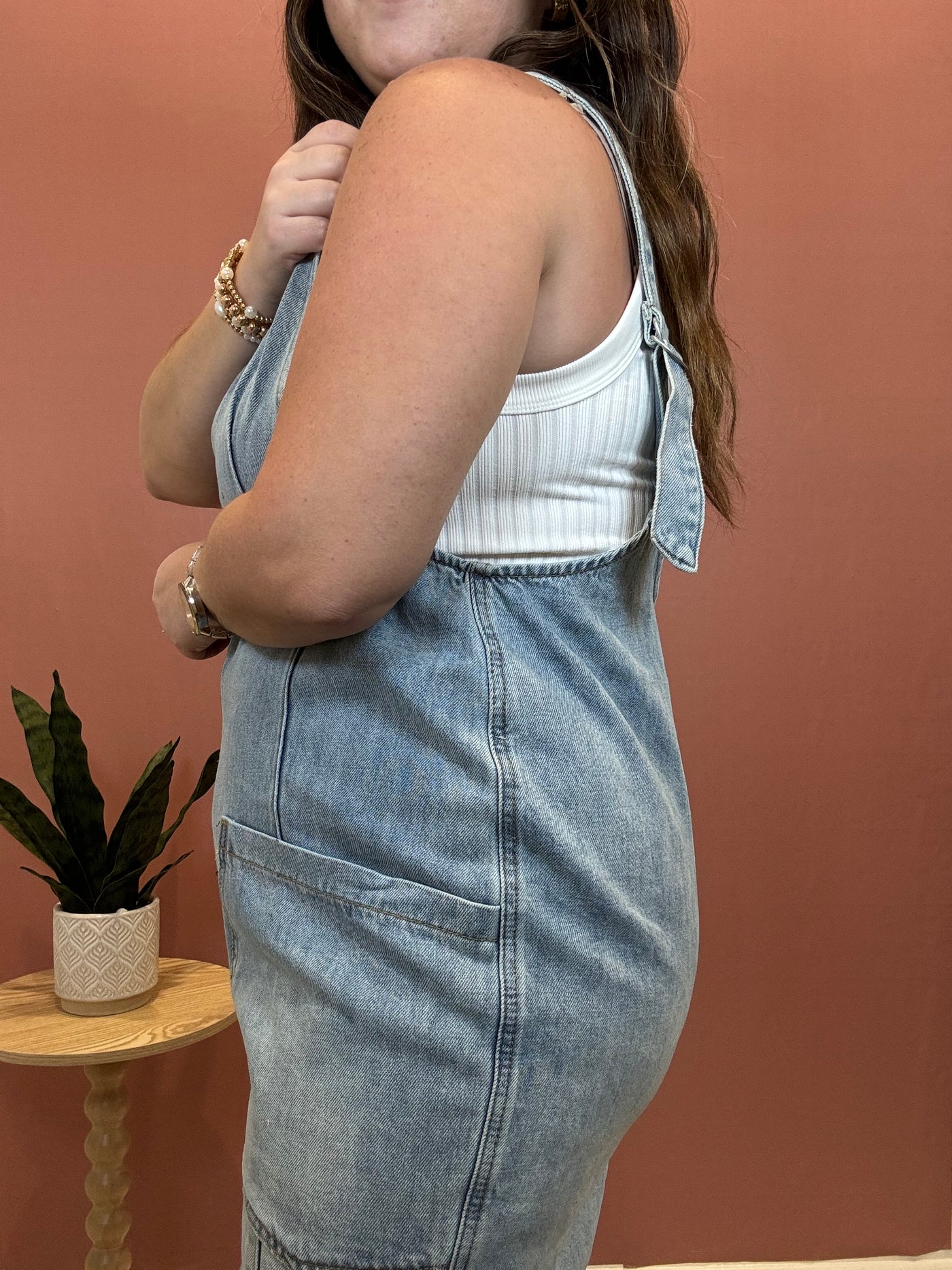 Denim Short Overalls