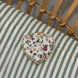 Compact Floral Mirror | White