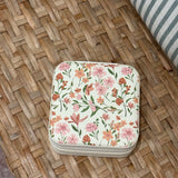 Jewelry Travel Box Case | Pink & Red Flowers