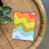 Wavy Happy Birthday Wishes Greeting Card