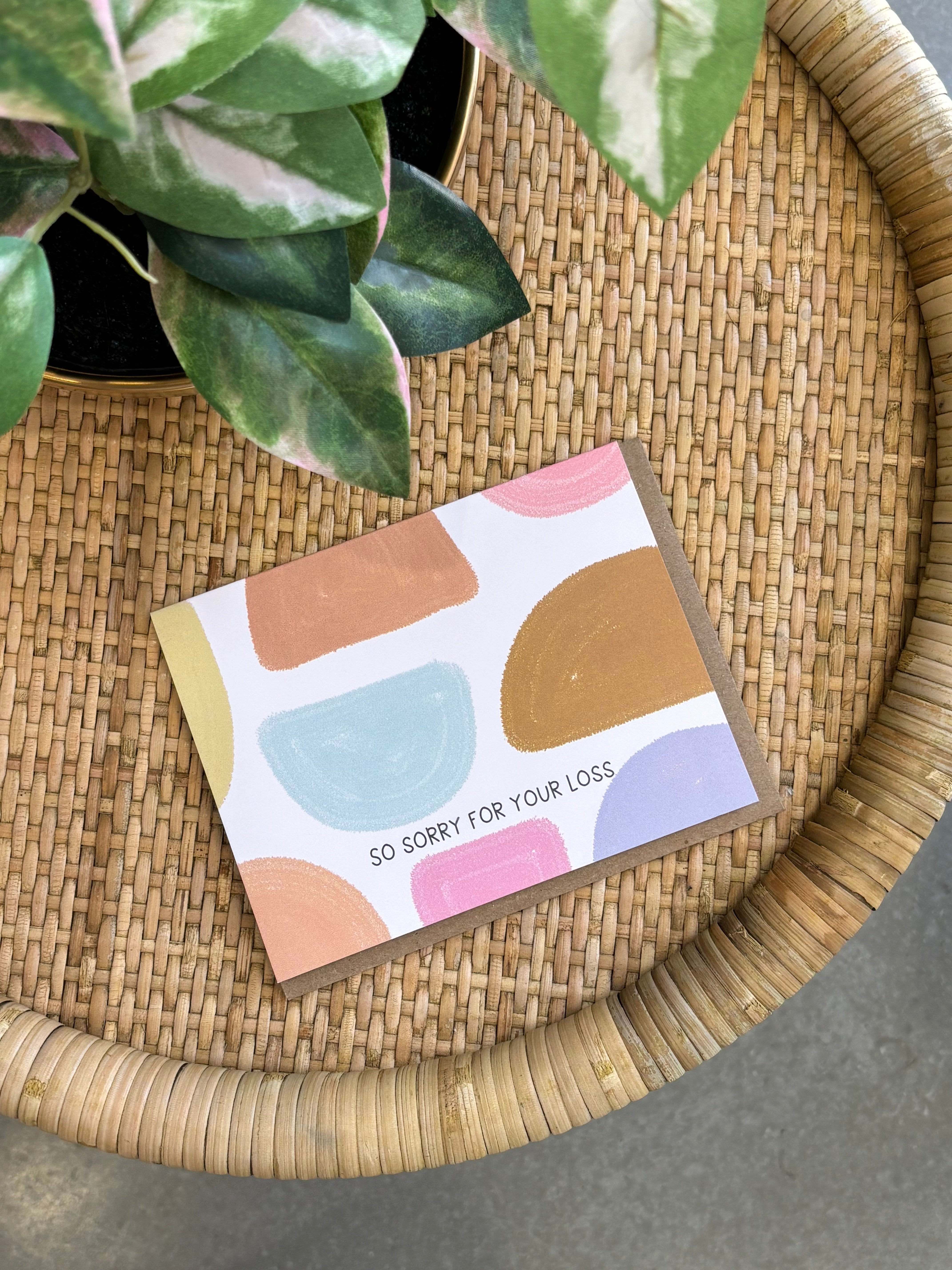 Sorry For Your Loss Sympathy Greeting Card