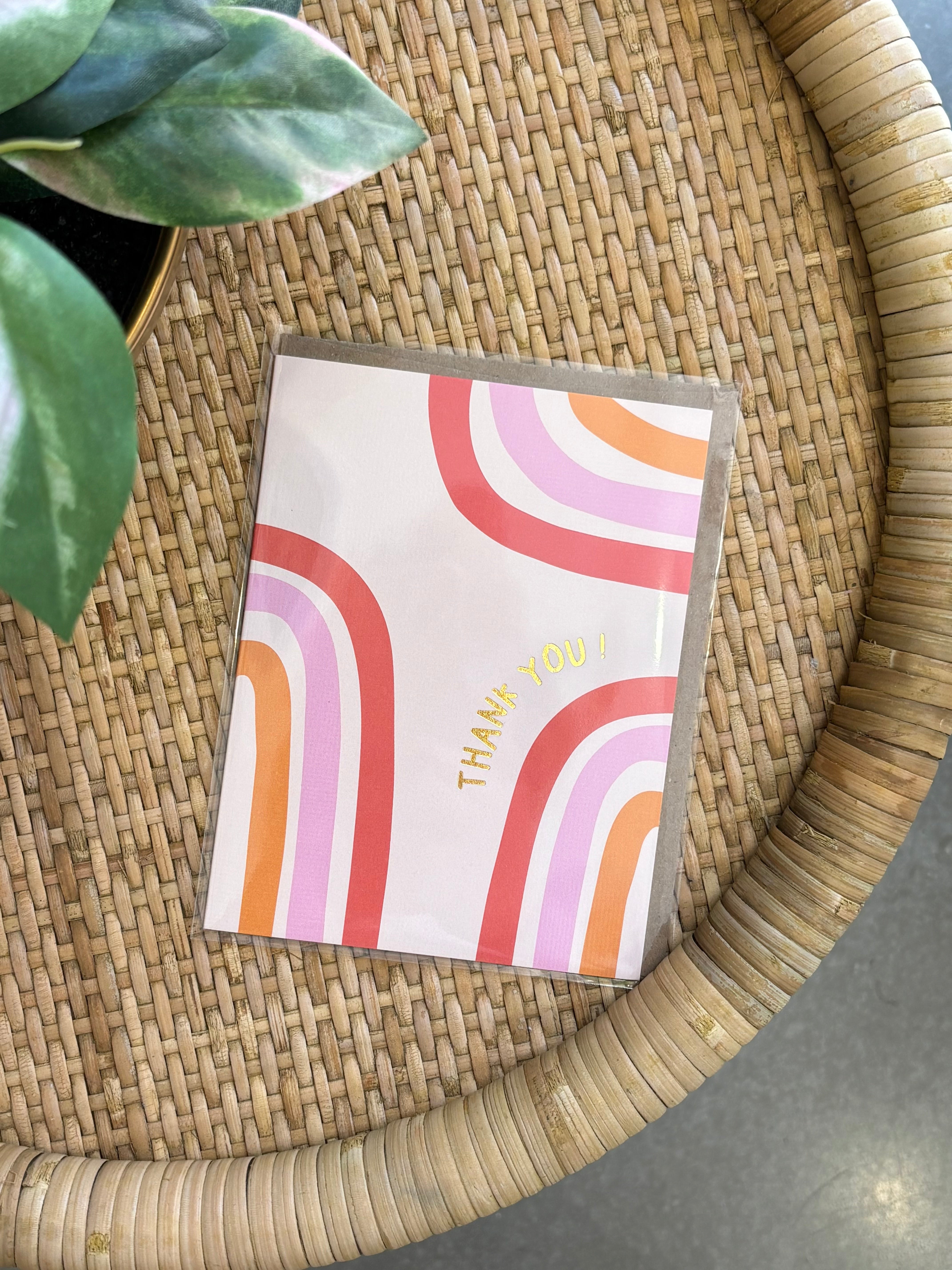 Thank You Rainbow Arches Greeting Card