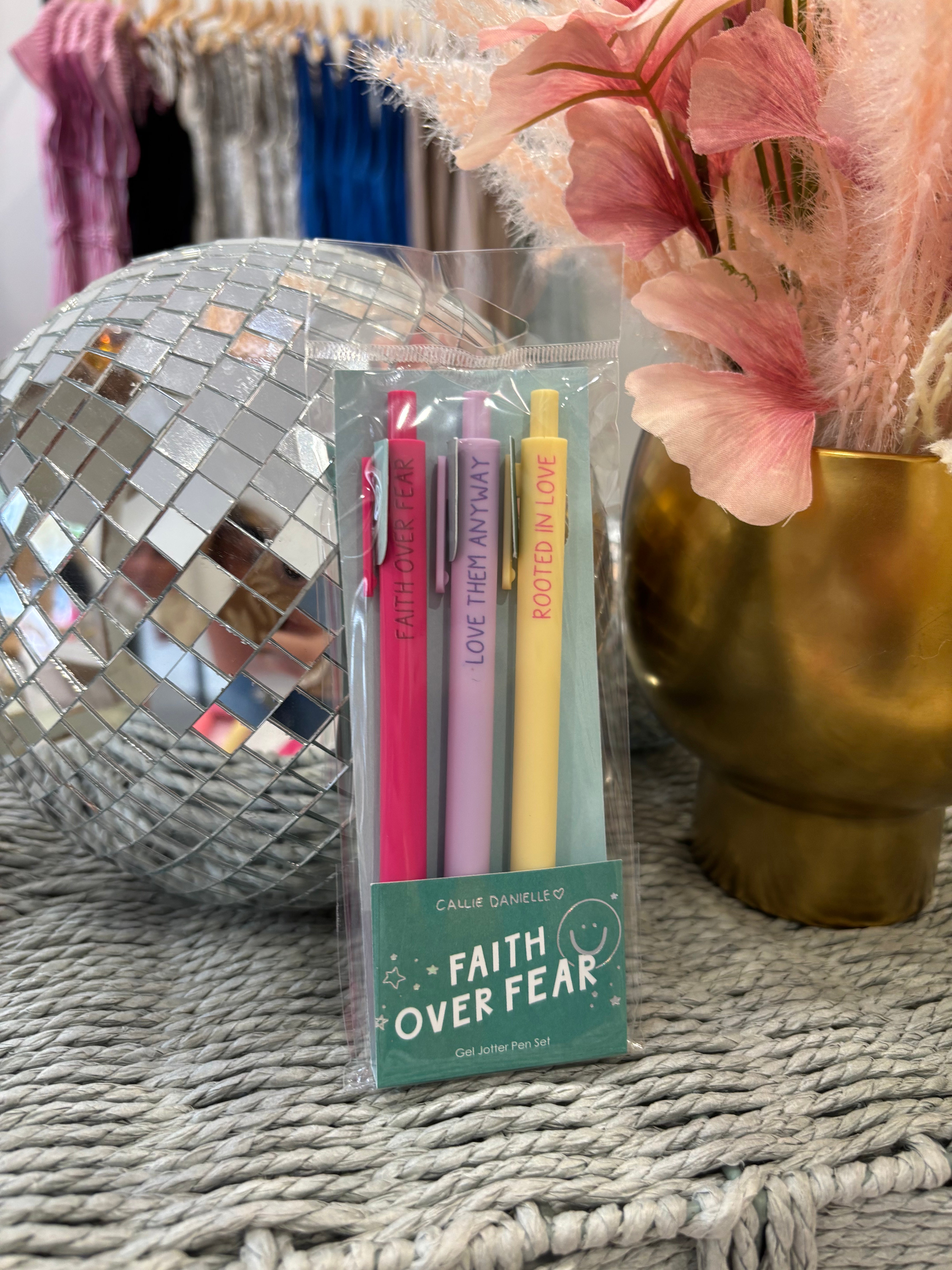 Faith Over Fear Pen Set