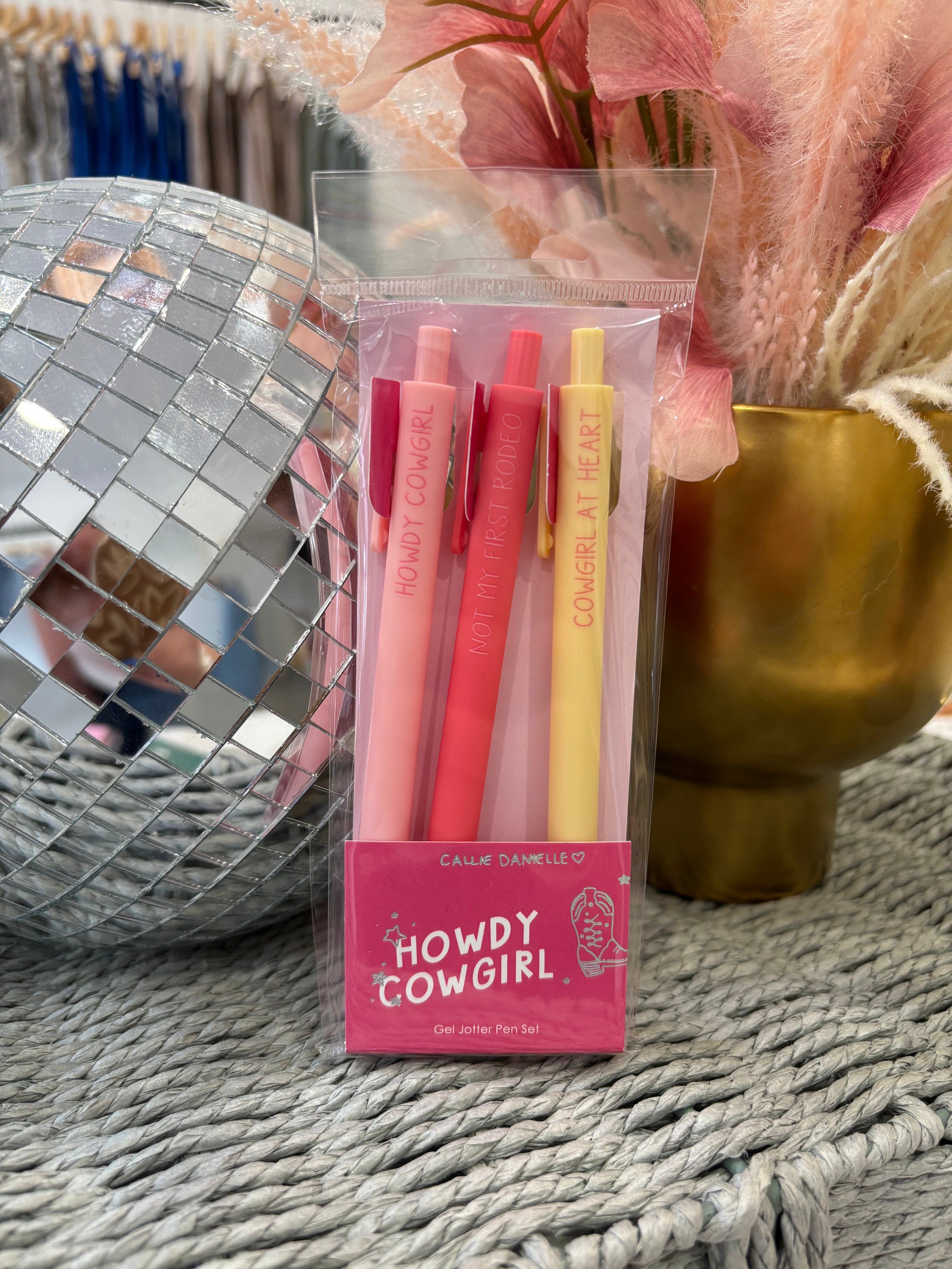 Howdy Cowgirl Western Pen Set