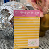 Scripture of the Day Yellow Notepad