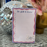 Be Still & Know Notepad