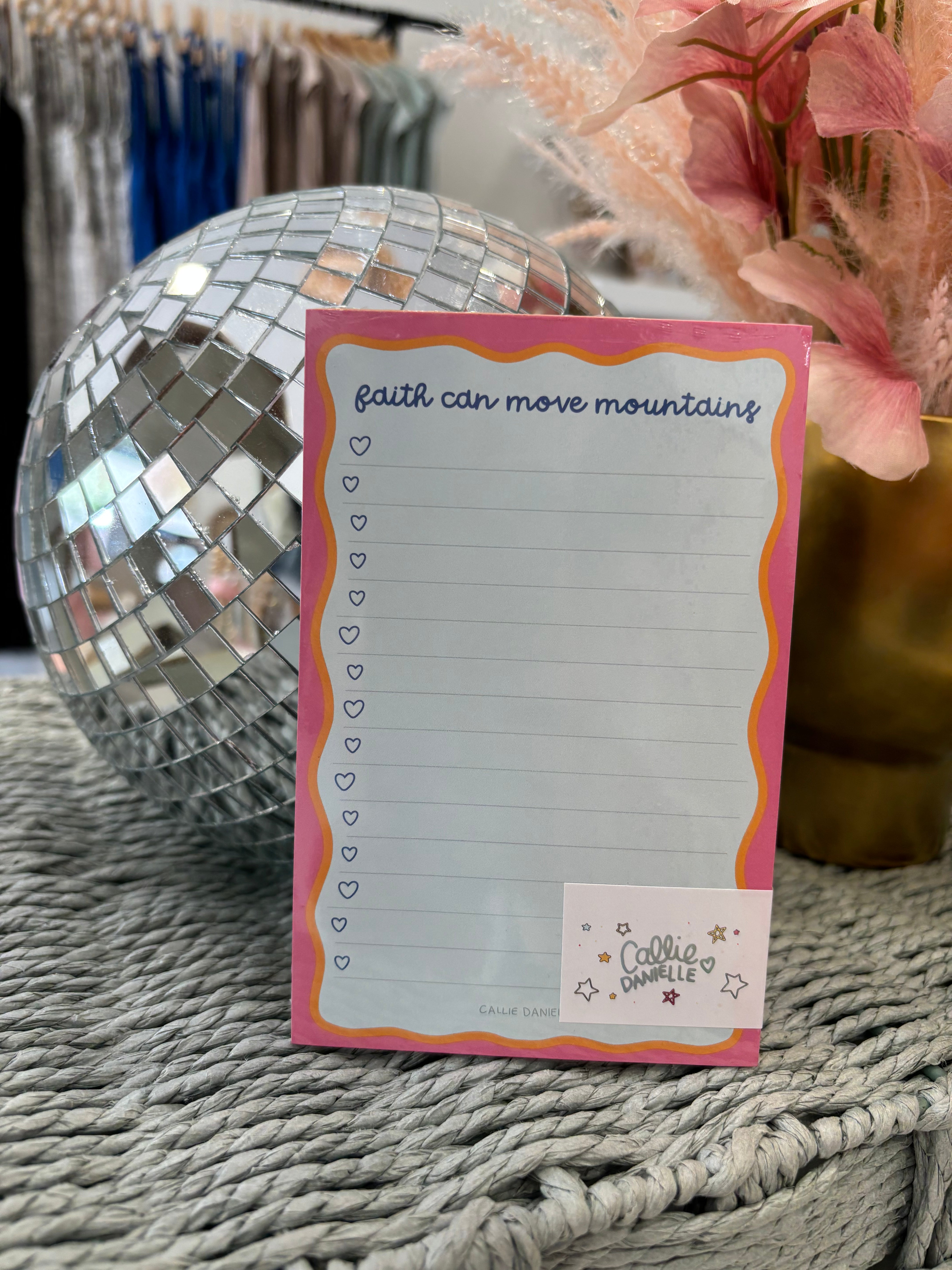 Faith Can Move Mountains Notepad