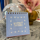 Desk Flip Calendar | 52 Weeks of Grateful Sayings