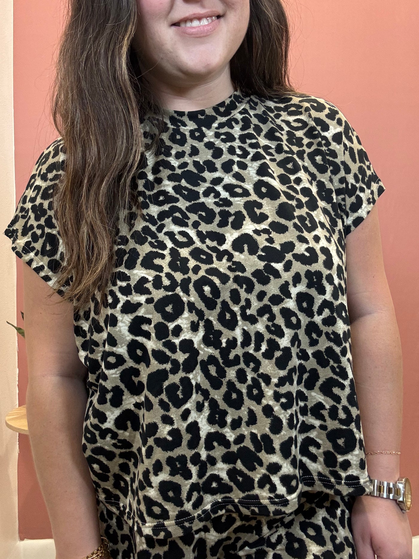 Soft Touch Leopard Knit Top