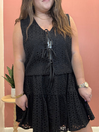Floral Eyelet Lace Skirt