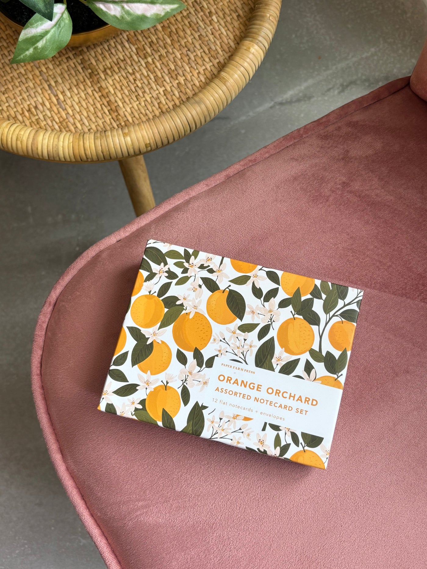 Orange Orchard Assorted Notecard Set