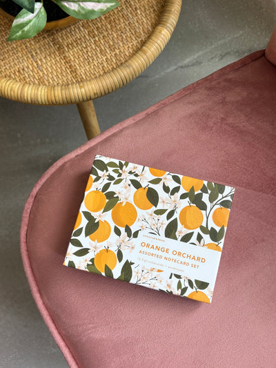 Orange Orchard Assorted Notecard Set