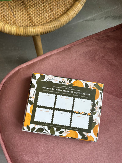 Orange Orchard Assorted Notecard Set