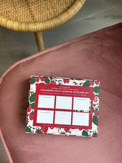 Strawberry Patch Assorted Notecard Set