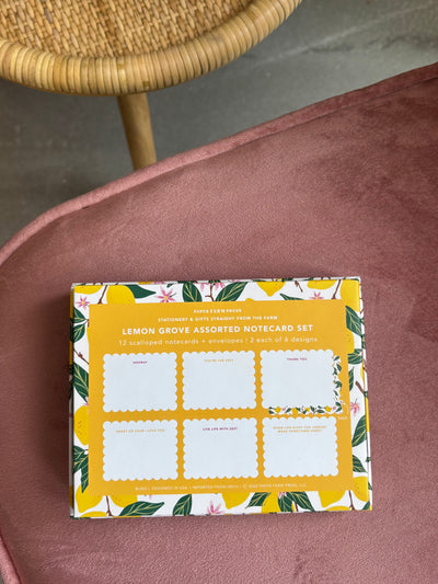 Lemon Grove Assorted Notecard Set