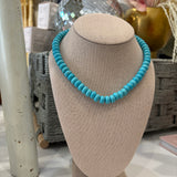 Natural Stone Beaded Necklace | Turquoise