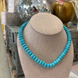 Natural Stone Beaded Necklace | Turquoise