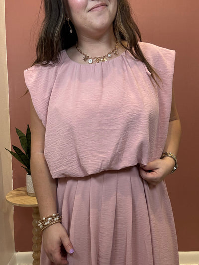 Sleeveless Balloon Crop Top