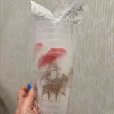 6-Pack Frosted Cups | Cheetah Umbrella