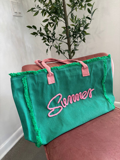 Summer Fringe Tote Bag