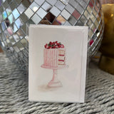 Pink Cake Mini Card