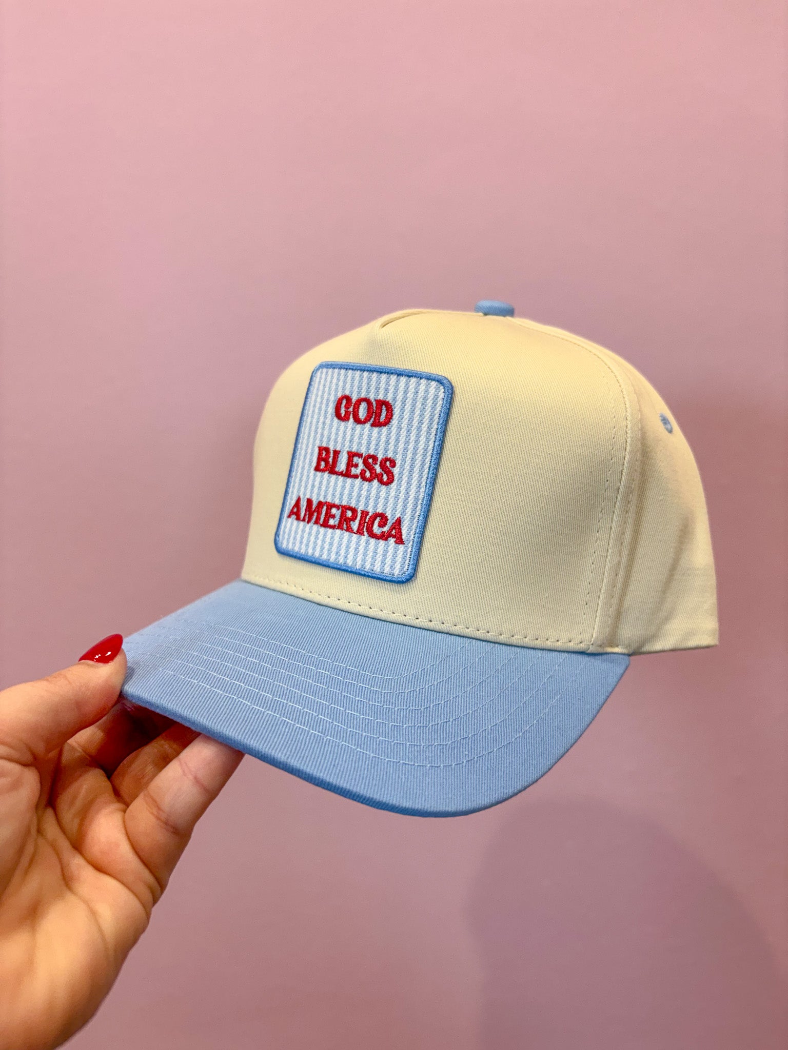 God Bless America Trucker Hat