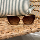Rectangular Cat-Eye Sunglasses | Light Brown