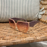 Rectangular Cat-Eye Sunglasses | Pink & Purple