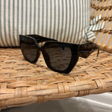 Rectangular Cat-Eye Sunglasses | Black