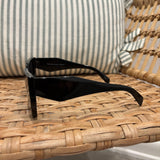 Rectangular Cat-Eye Sunglasses | Black