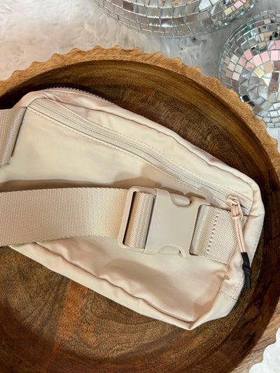 Sling Belt Bum Bag | Almond