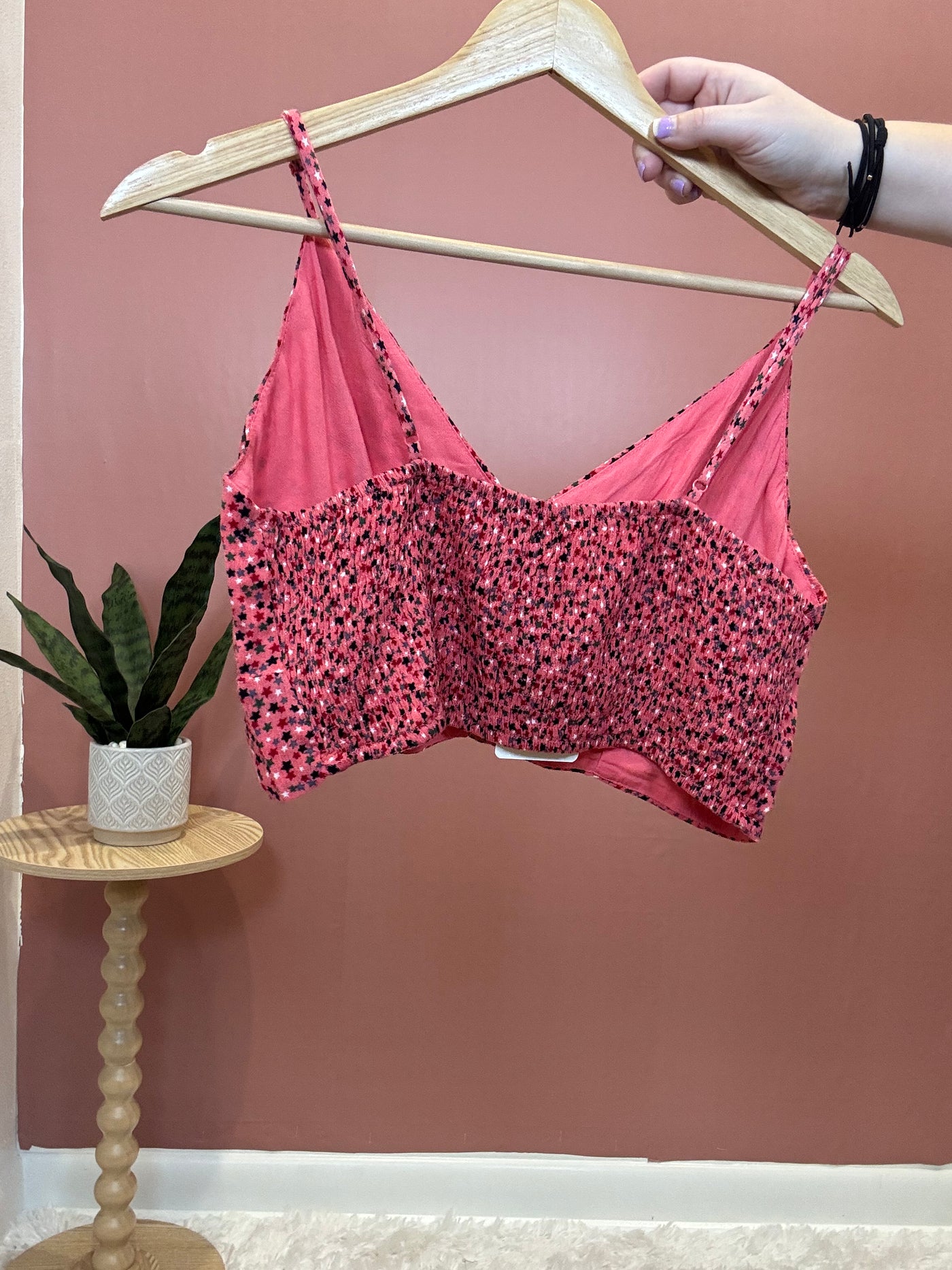 Star Printed Crop Top