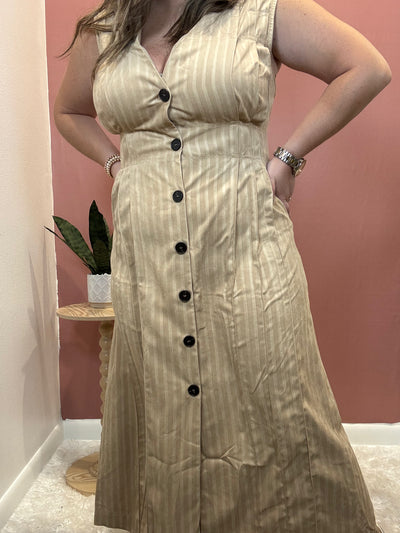 Button Down Maxi Dress