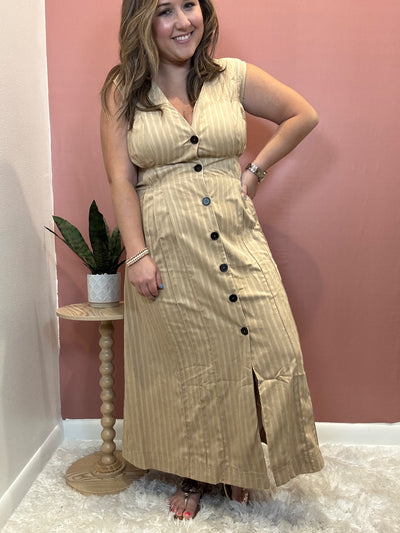 Button Down Maxi Dress
