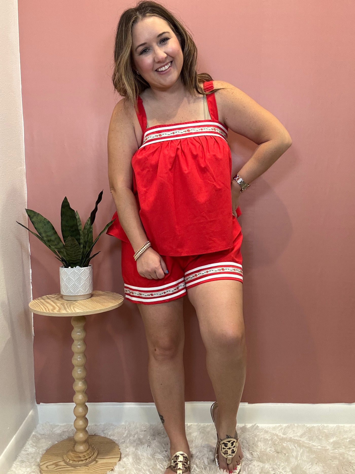 Strawberry Red Shorts