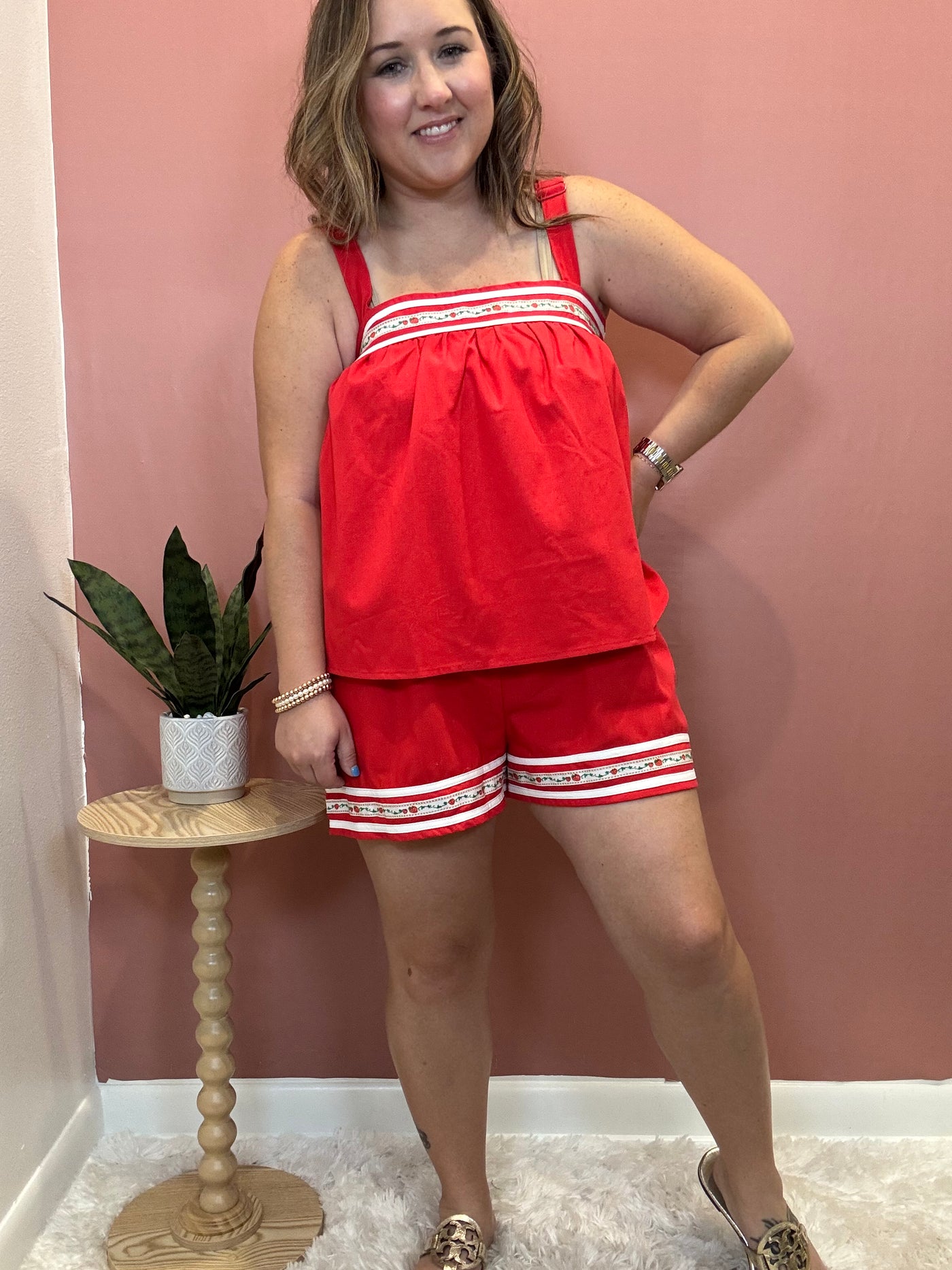 Strawberry Red Shorts